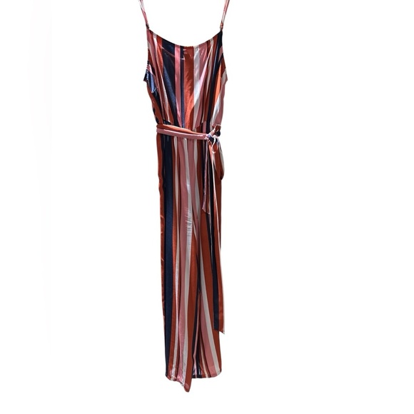 Forever 21 Red and Pink Wide Leg Jumpsuit - Picture 2 of 5